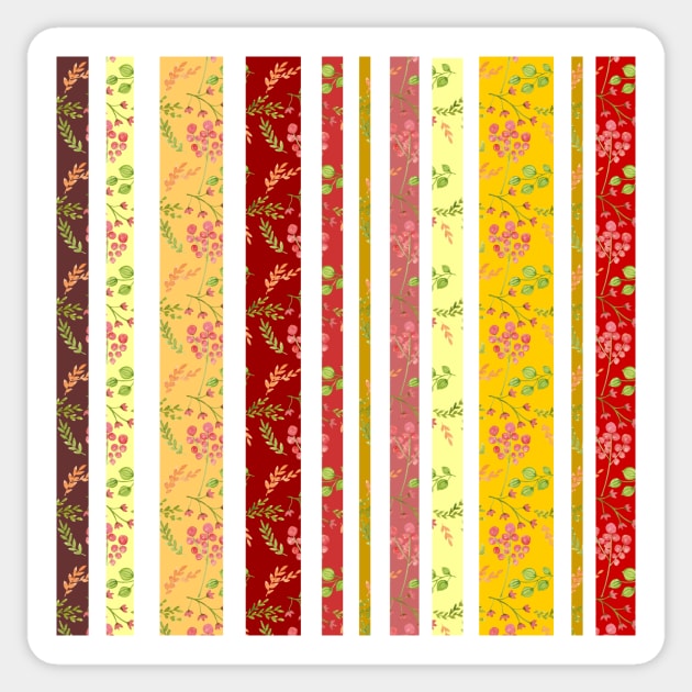 Floral color blocks Sticker by hedehede